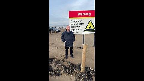 Brean beach in somerset