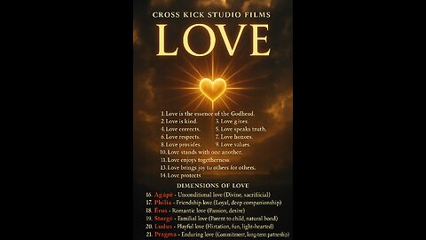 Cross kick Studio Films Love Poster