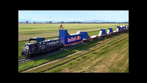 World First! Bike Flip On A Moving Train