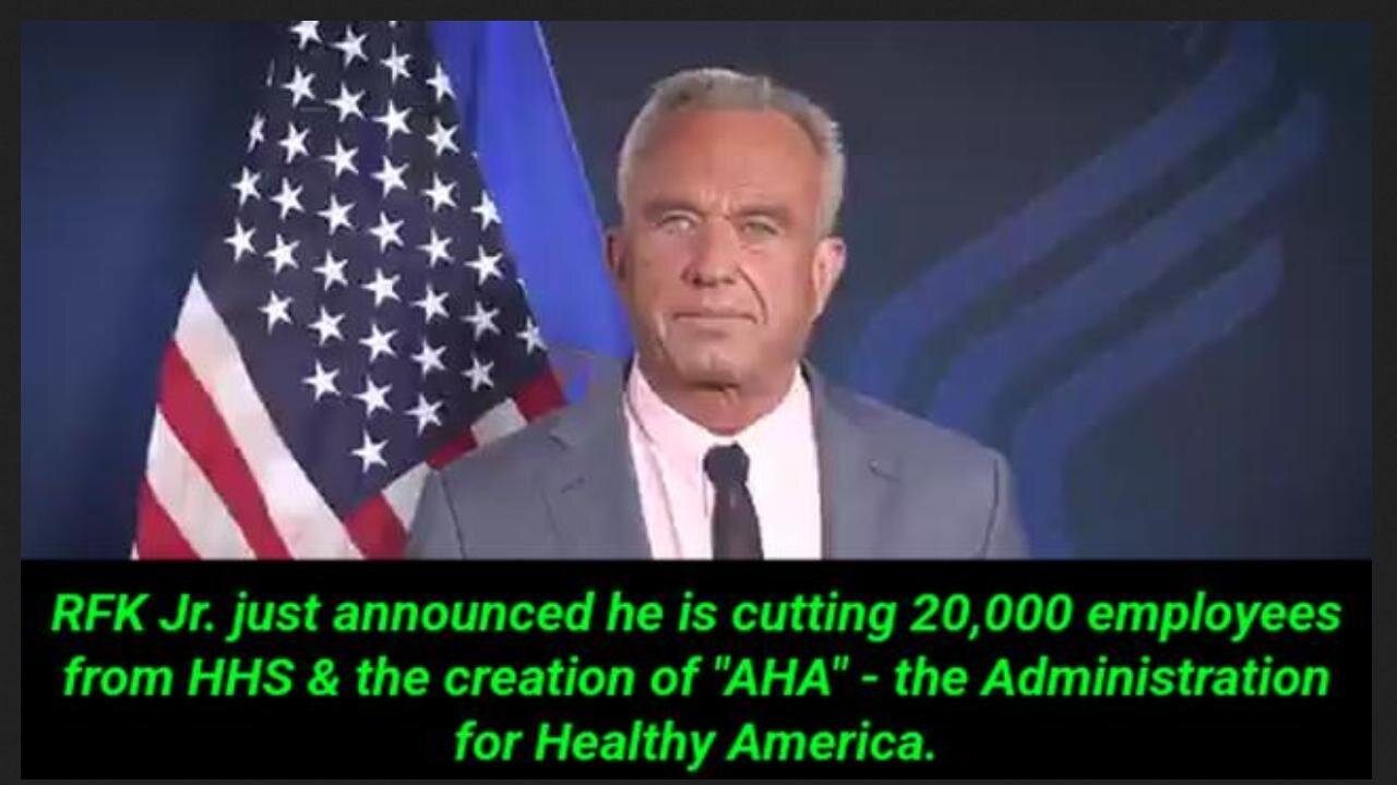 JUST IN! RFK Jr Announced He's Cutting 20,000 Employees From HHS ~ Derrick Evans