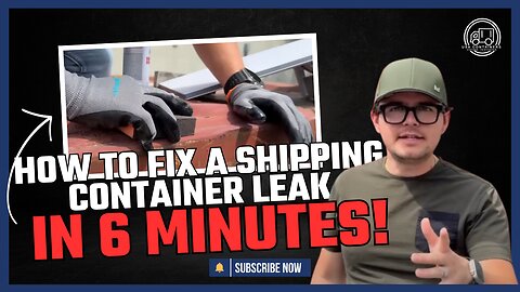 HOW TO FIX A SHIPPING CONTAINER LEAK IN 6 MINUTES | USA CONTAINERS