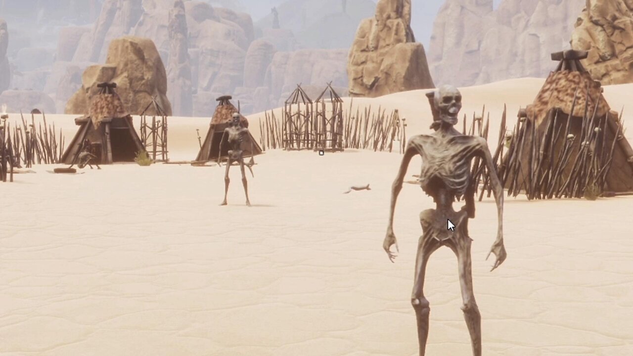 Conan Exiles beginners guide Lore about the Skeleton camp Busty boobs