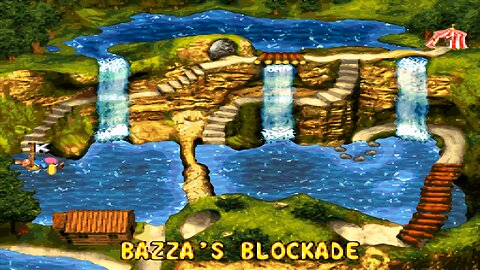 D.K.C. 3™ : DIXIE KONG'S Double Trouble! / ACT #3. COTTON-TOP COVE / A3#1. BAZZA'S BLOCKADE! DK