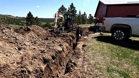 Trench to house