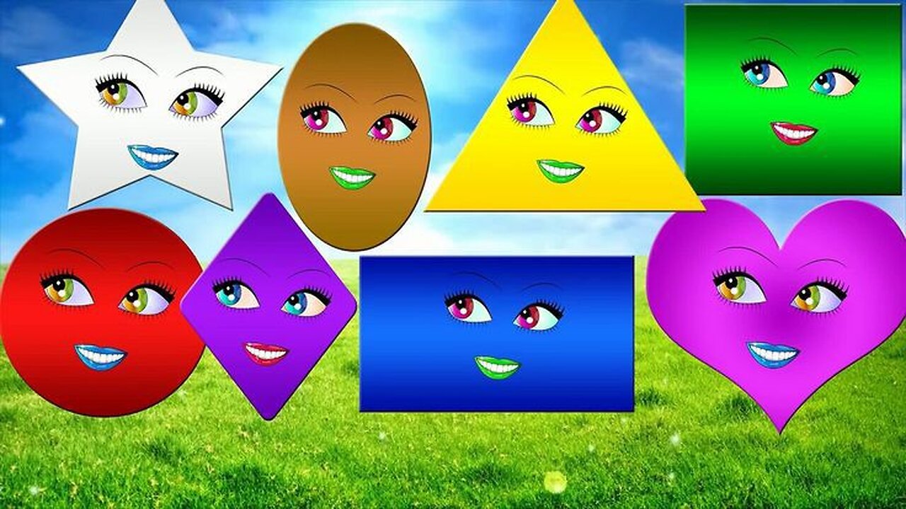 Lrean about shapes and rhyme for kids