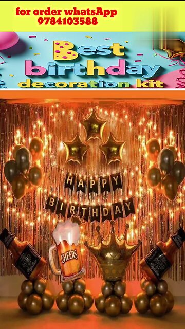 Best Birthday Decoration Kit Ever! | Perfect Party Setup ✨🎈🎂