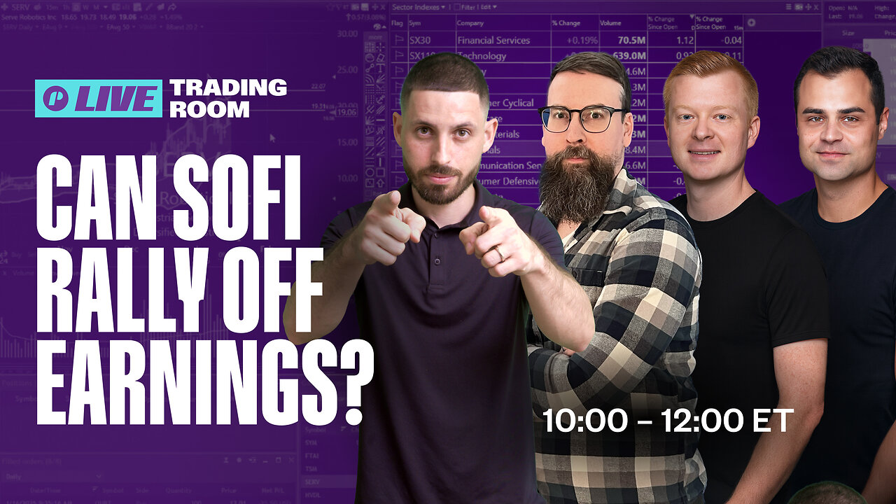 Live Trading: How To Find Big Moves Like $SOFI