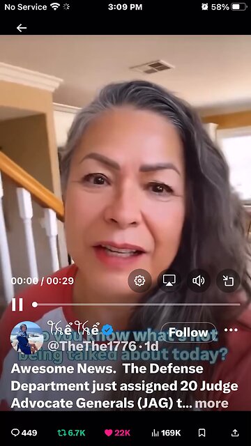 Jag lawyers requested by Trump