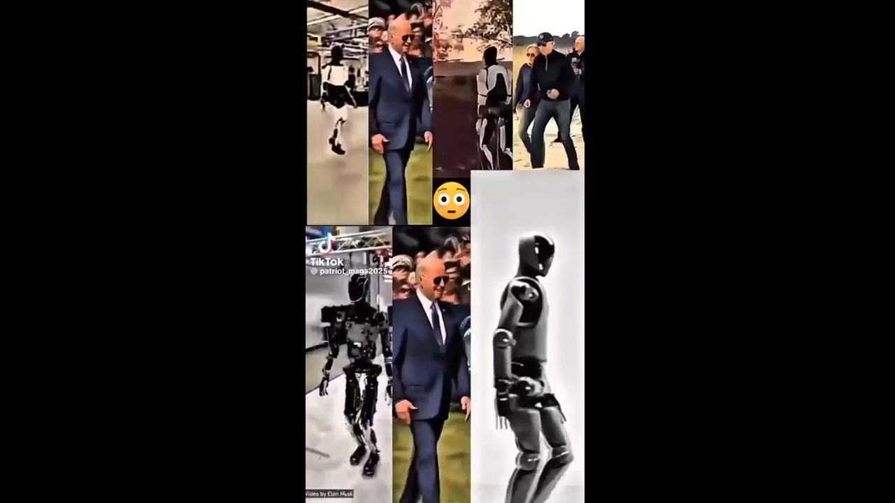 A BIDEN ROBOT... OR WHAT? ~ Clip shared by Karli Bonne