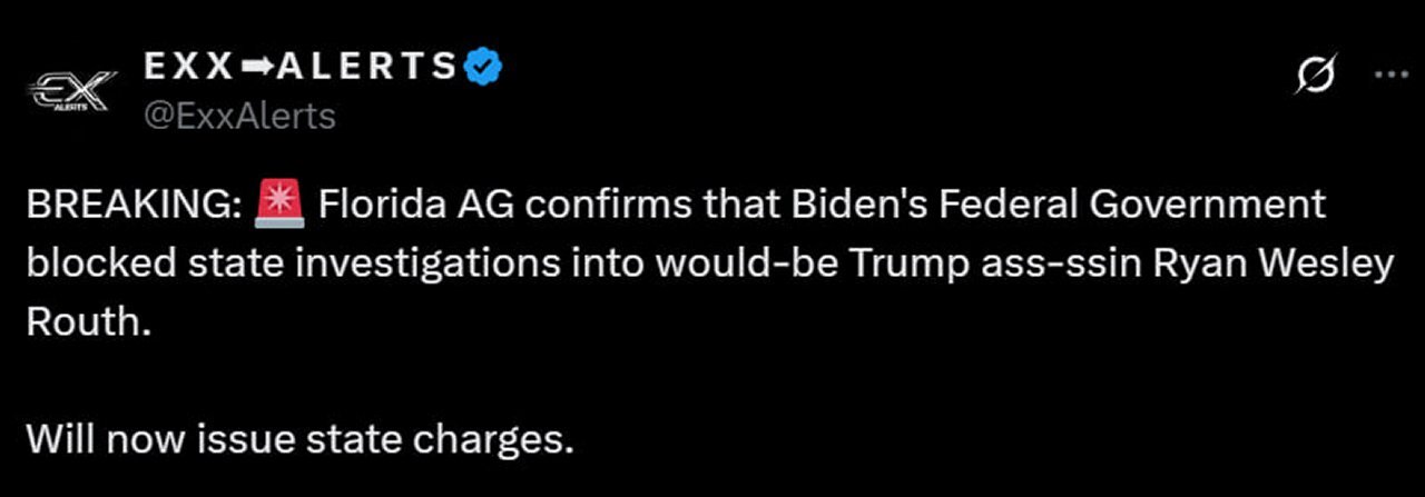 Biden's Federal government tried to block the state investigation into Ryan Routh,