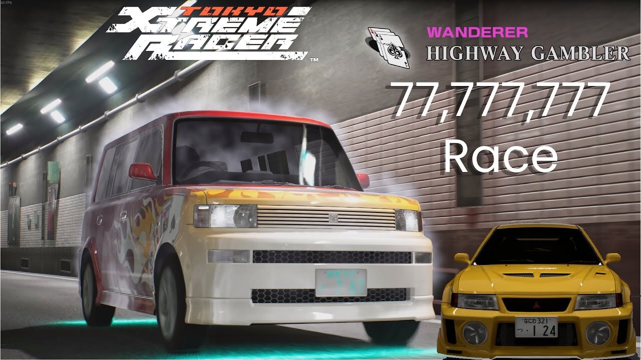 The 77,777,777 racer on Tokyo Xtreme Racer