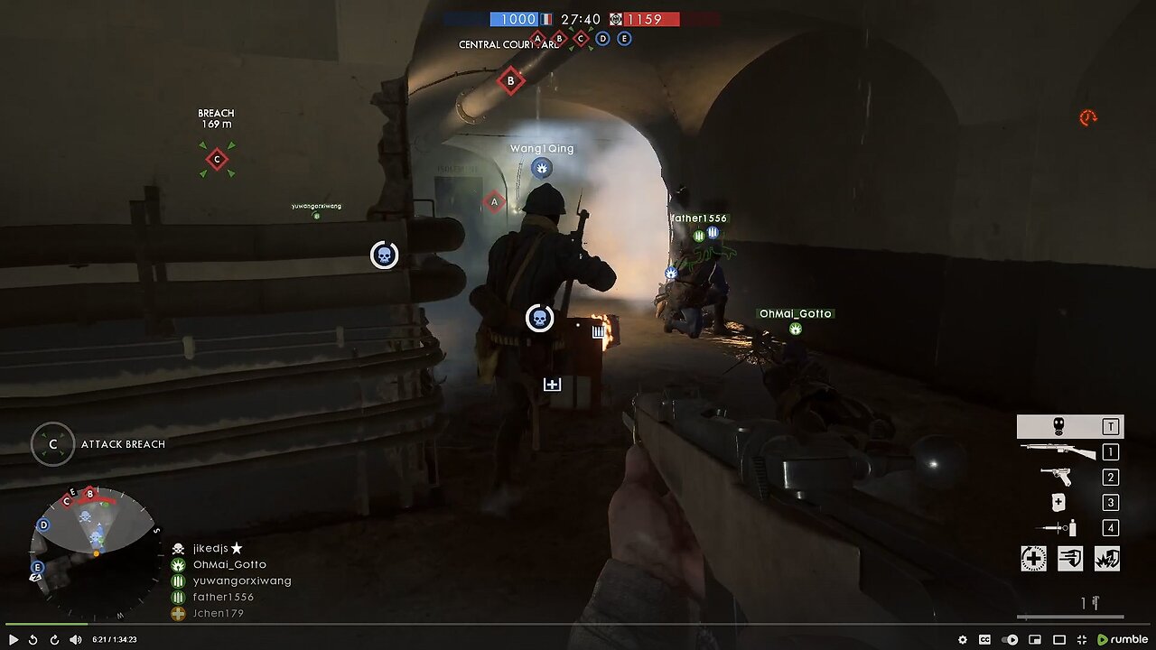 Playing Battlefield 1 match - (No Commentary).