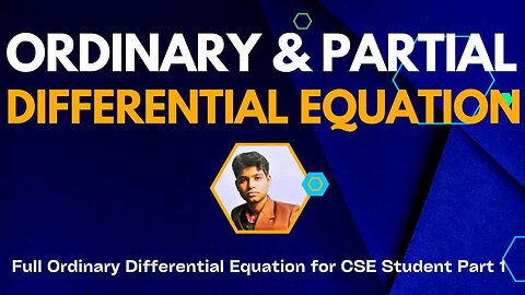 01 - Differential Equation Introduction Ordinary vs Partial Differential Equation(1)