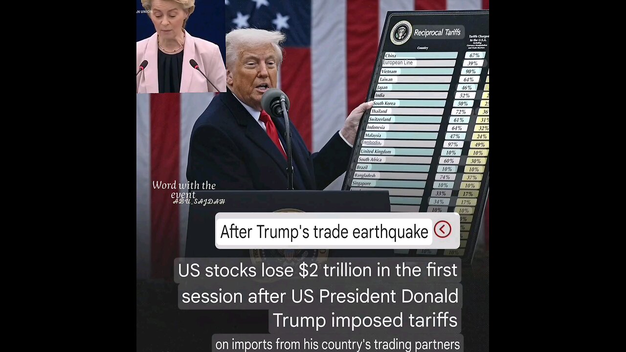 After Trump's Trade Earthquake US Stocks Lose $2 Trillion