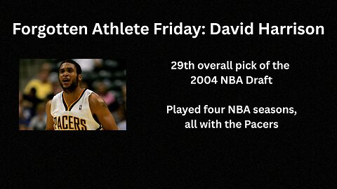 Forgotten Athlete Friday #182: David Harrison