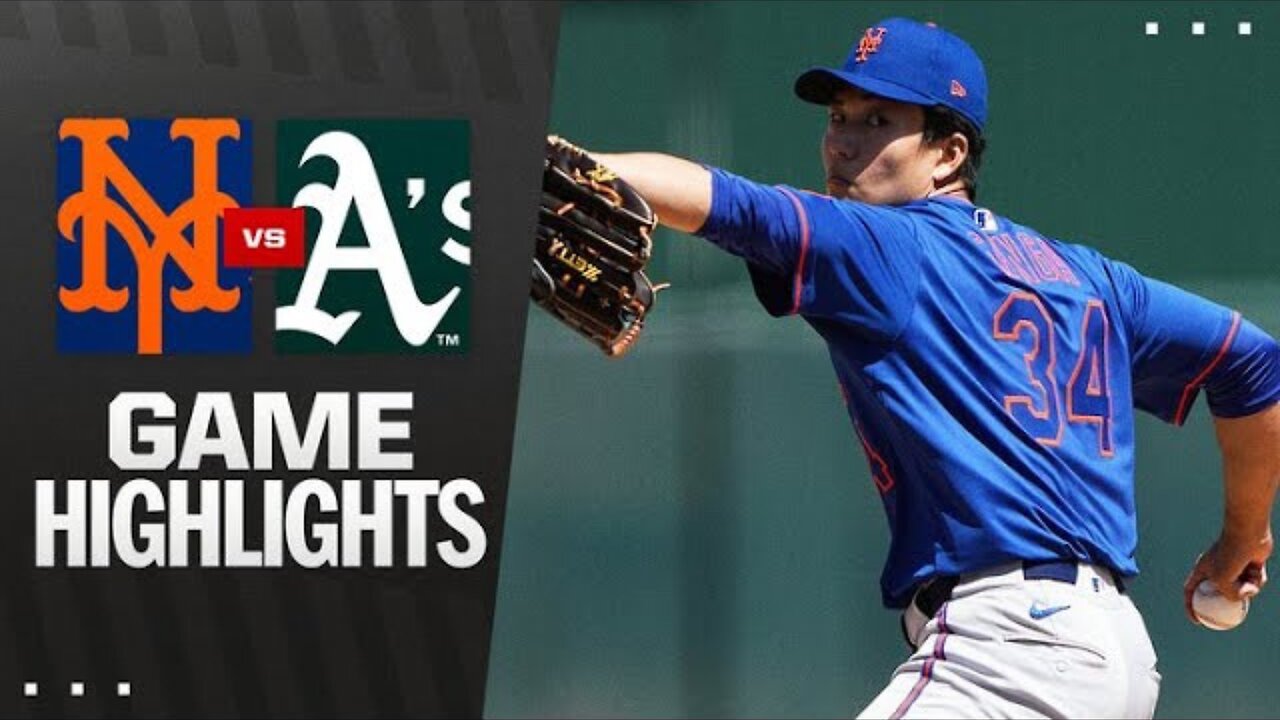 Mets vs. A's Game Highlights (4/13/25) | MLB Highlights
