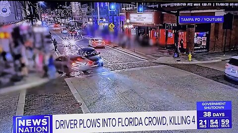 The Driver Plows Into Florida Crowd, Killing 4.