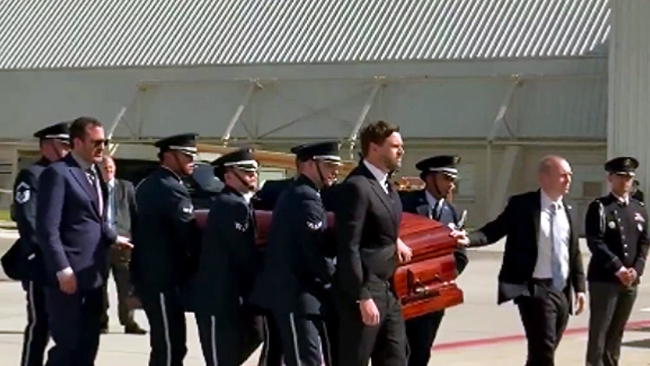 Vice President JD Vance Helps Carry Charlie Kirk's Casket Home