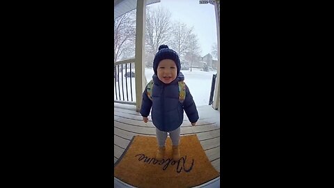 Cutest little visitor ever 🥹❄️❤️ ready to melt hearts, not snow! #CuteBaby #WinterVibes