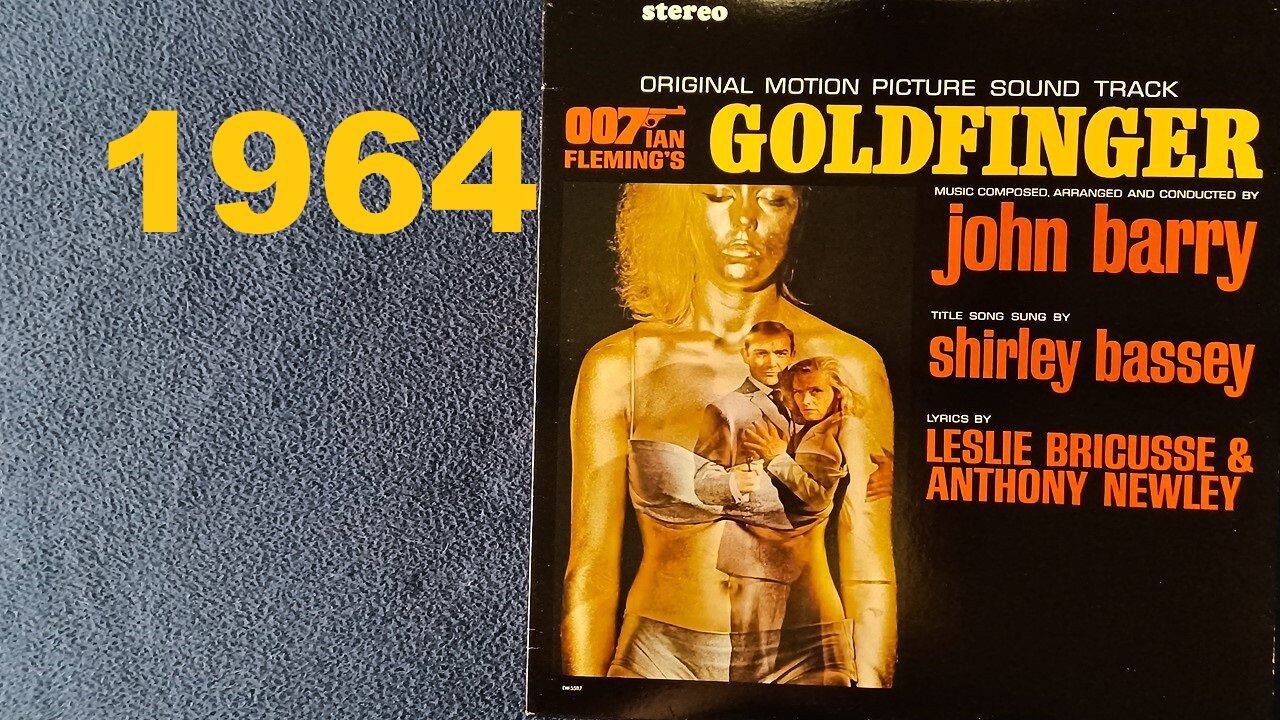 GOLDFINGER, ORIGINAL MOTION PICTURE SOUNDTRACK, VINYL LP ALBUM, 1964 Danjaq, LIBERTY, Capitol