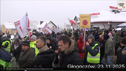 "Nie dla S7 przez nasze domy!" - blokada Zakopianki pod Myślenicami