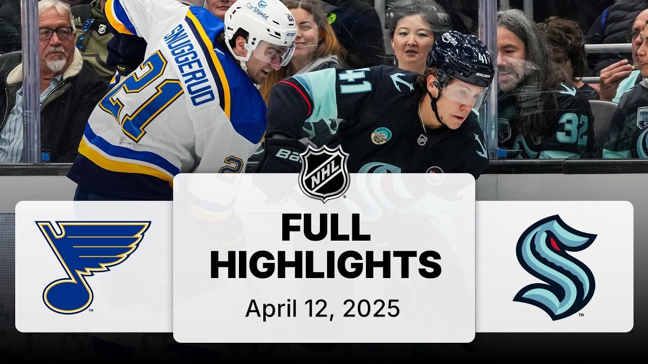 NHL Highlights | Blues vs. Kraken - April 12, 2025