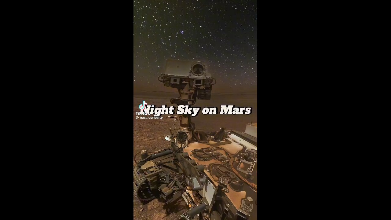 The night sky on mars