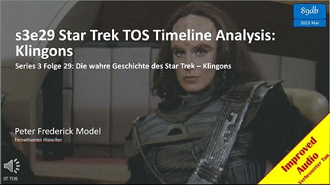 s3e29 Star Trek TOS Timeline Analysis: Klingons