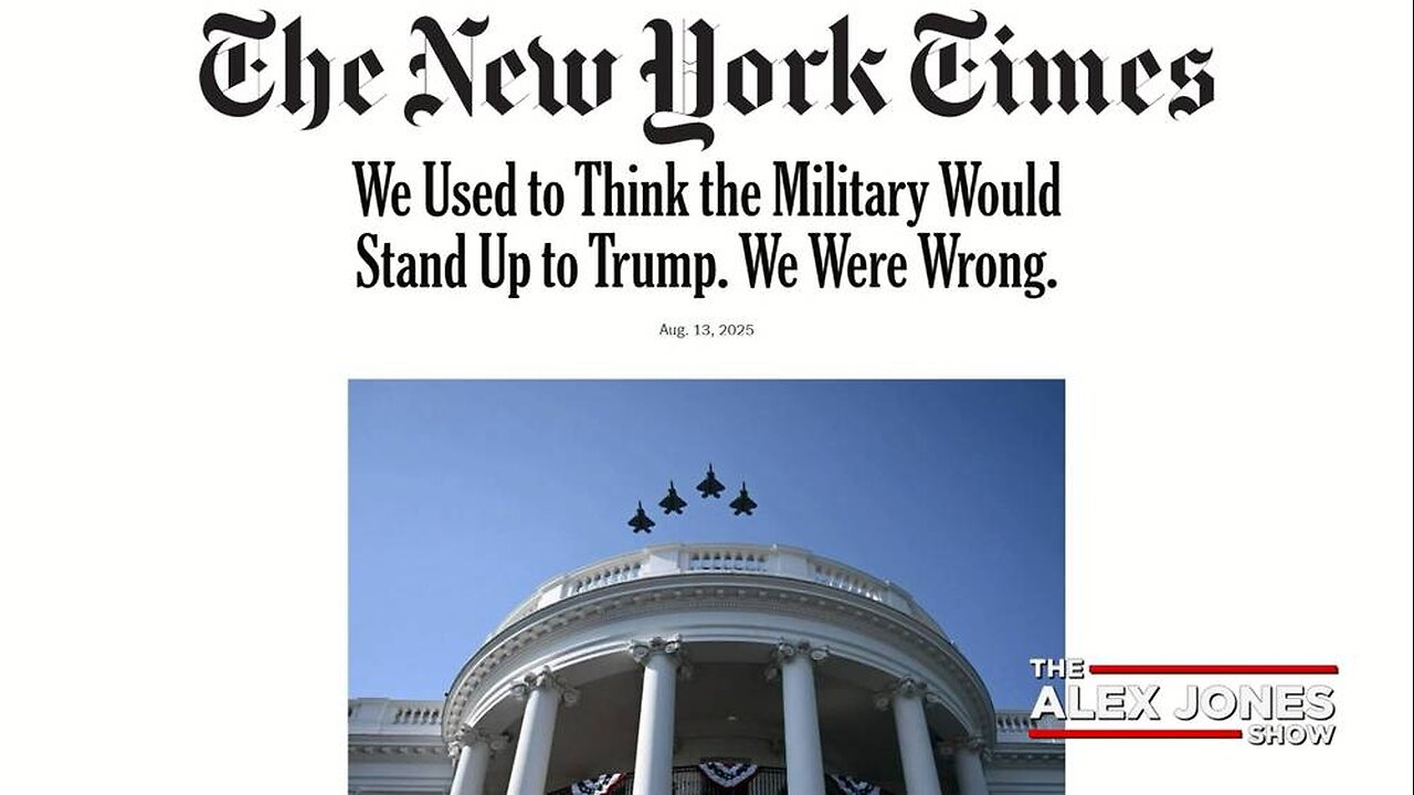 The NYT Is Angry At The US Military For Refusing To Overthrow President Trump