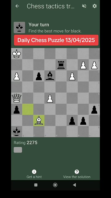 Daily Chess Puzzle 13/04/2025