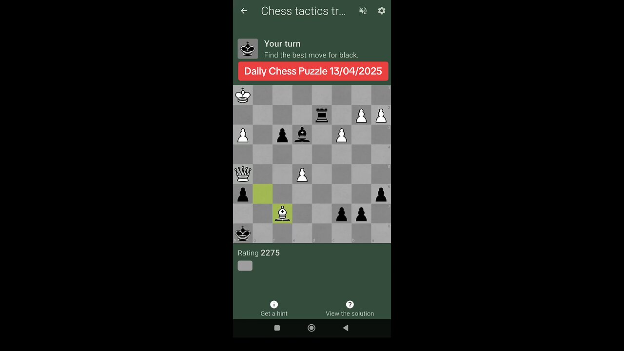 Daily Chess Puzzle 13/04/2025