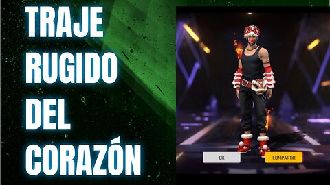 FREE FIRE, TRAJE RUGIDO DEL CORAZON, NUEVO 2025, DIAMANTES GRATIS, LUCK ROYALE, CRYPENATO