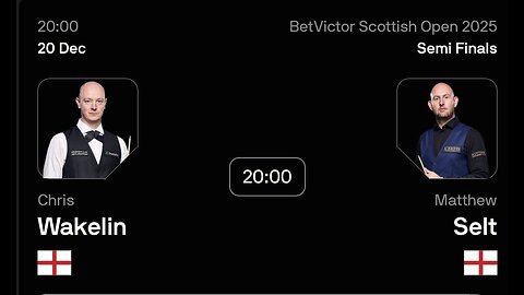 🔴 ถ่ายทอดสดสนุกเกอร์ 🏴󠁧󠁢󠁥󠁮󠁧󠁿 คริส เวคลิน VS แมทธิว เซลต์ 🏴󠁧󠁢󠁥󠁮󠁧󠁿 ศึก สก็อตติช โอเพ่น