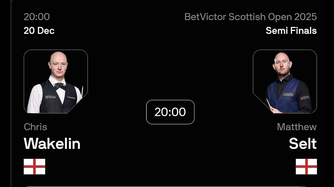 🔴 ถ่ายทอดสดสนุกเกอร์ 🏴󠁧󠁢󠁥󠁮󠁧󠁿 คริส เวคลิน VS แมทธิว เซลต์ 🏴󠁧󠁢󠁥󠁮󠁧󠁿 ศึก สก็อตติช โอเพ่น