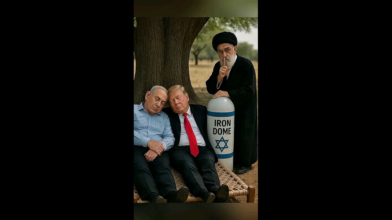 Trump & Netanyahu Sleeping Under Tree While Khamenei making Fun 🤣