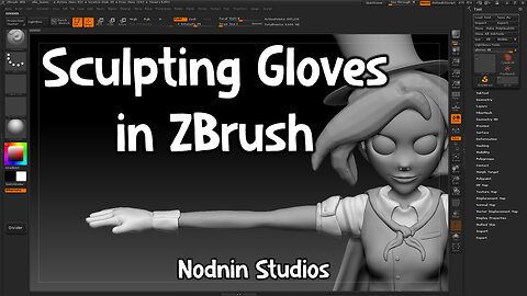 Sculpting Gloves in ZBrush - Nodnin Studios