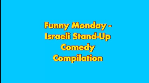 Israeli Stand-up comedy right after 10/7. English.