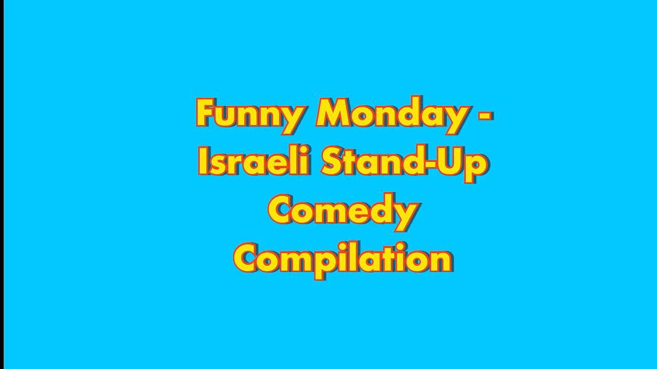 Israeli Stand-up comedy right after 10/7. English.