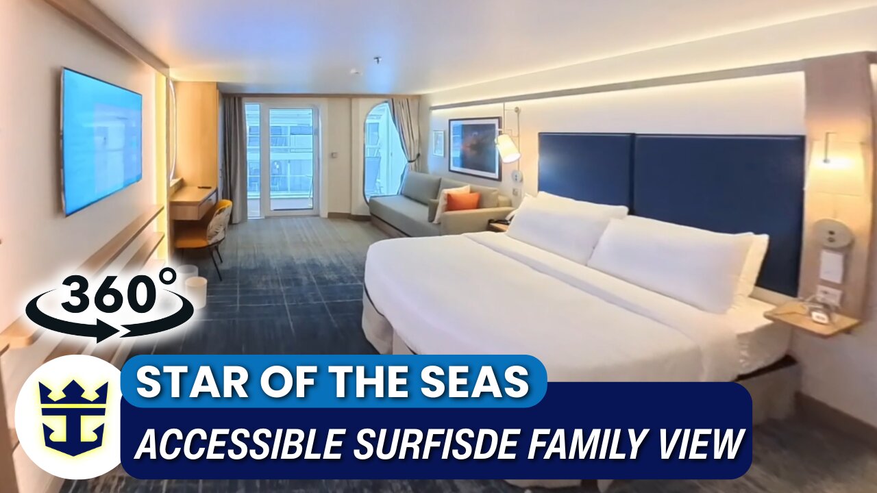 Step Inside Accessible Surfside Family View Balcony 14689 | Star of the Seas 360°