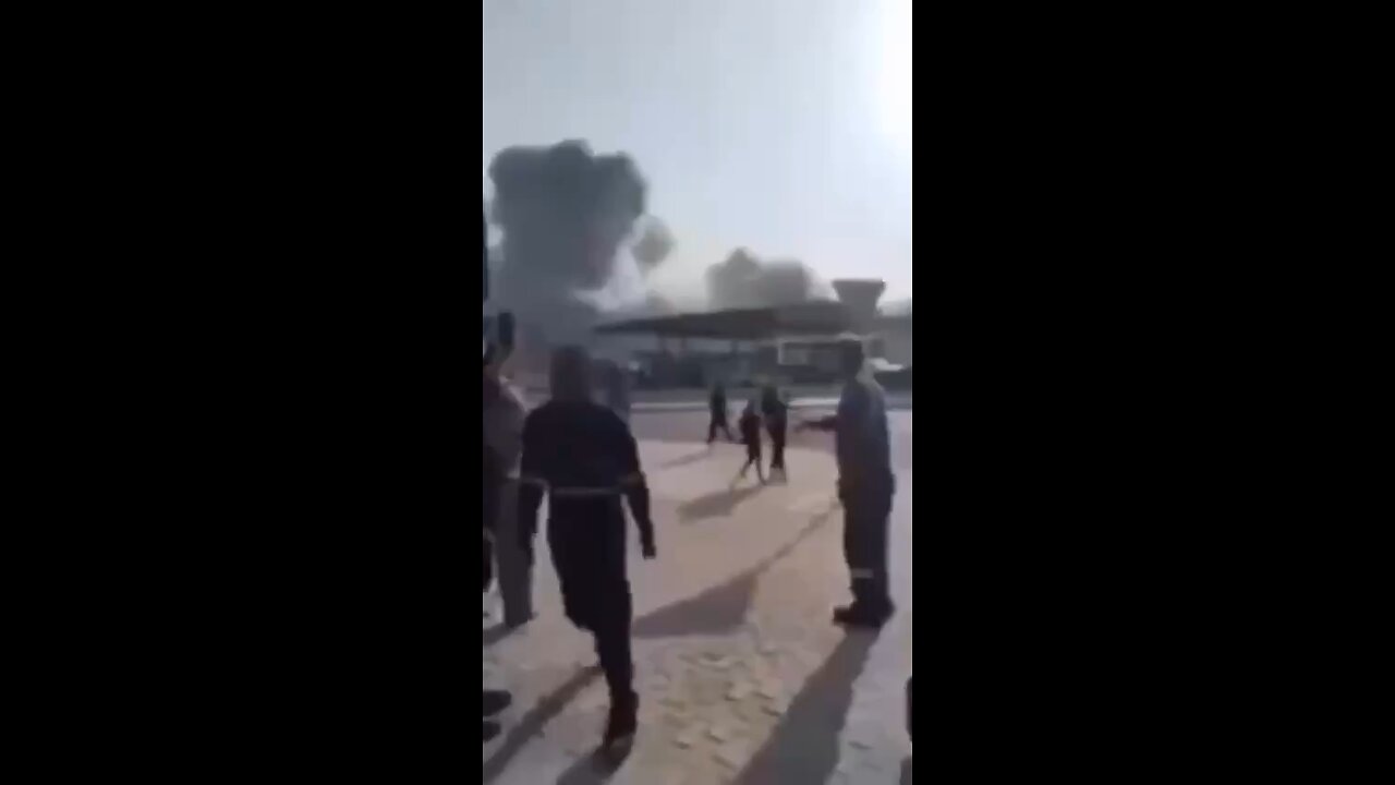 Moment of Israeli strikes inside Doha, Qatar