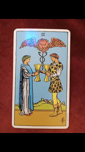 The Tarot Card of The Day: The Two of Cups