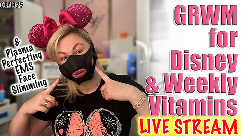 Live GRWM for Disney, Vitamins, EMS Face Sliming & Give away! Code Jessica10 Saves