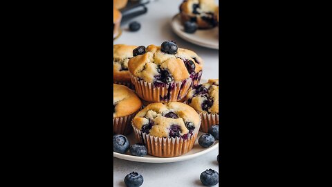 Cross kick Studio Films My Favorite Snack Blueberry Muffins