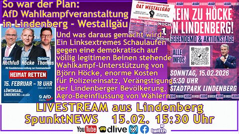 LIVE | "LINDENBERG vs. HÖCKE das FINALE" - AfD Wahlkampf im Westallgäu und was daraus wurde ...