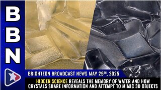 About the memory of water and how crystals share information and attempt to mimic 3D objects.