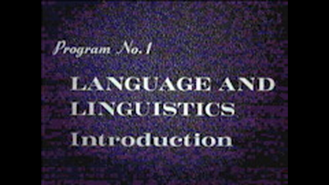 Language And Linguistics ★🥅 Educational Films from the 1950's