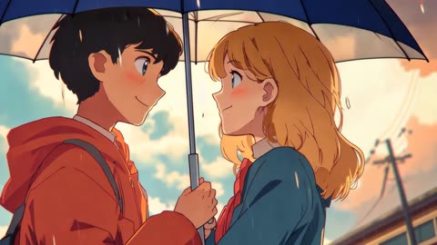 Anime, couple, romantic