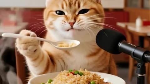 "Cats Eat Dinner 🍛🍲🐱 | Fried Rice, Soup & Special Curry Feast!"