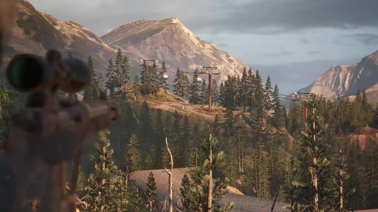 Tommy giving Ellie some Sniper lessons.