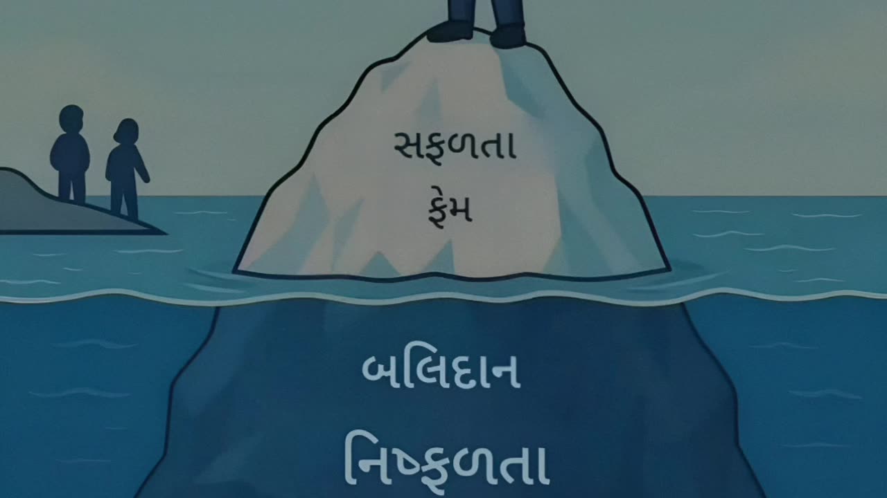 સફળતાનો રસ્તો કેટલો મુશ્કેલ છે? | Real Success Iceberg Story in Gujarati 🔥 | Motivation Video